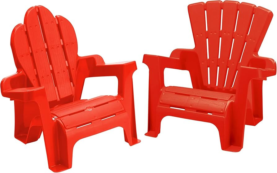 American Plastic Toys Kids’ Adirondack (2-Pack, Red), Stackable, Outdoor, Beach, Lawn, Indoor, ... | Amazon (US)