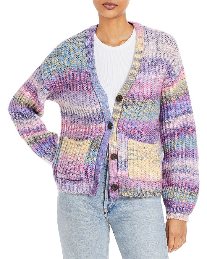 Button Front Striped Cardigan | Bloomingdale's (US)