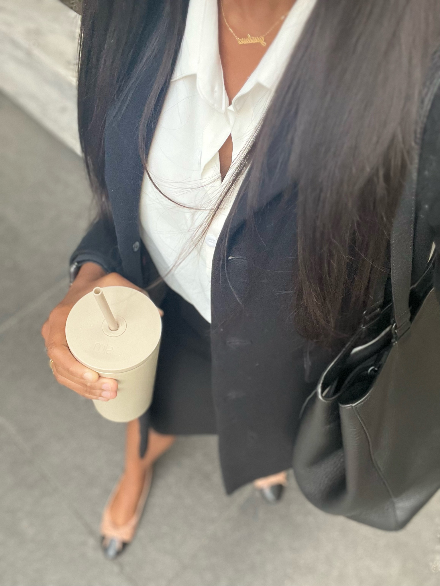 Spring corporate workwear outfit, Chanel dupe ballet flats, button down blouse, women’s workwear tops, business professional outfits 

#LTKworkwear #LTKSeasonal #LTKstyletip