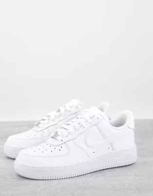Nike Air Force 1 '07 sneakers in triple white | ASOS (Global)