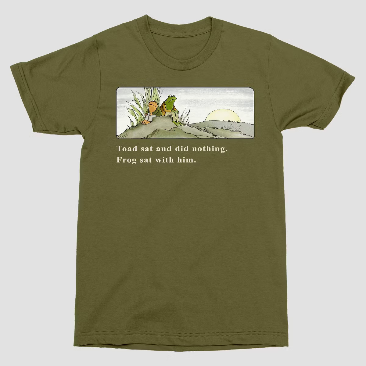 Men's Frog and Toad Short Sleeve Graphic T-Shirt - Moss Green | Target