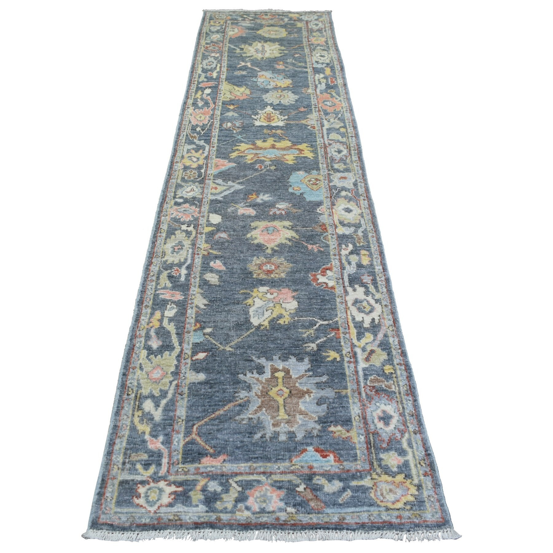 Shahbanu Rugs Navy Blue, Afghan Oushak Natural Dyes, Soft and Supple Wool Hand Knotted, Runner Orien | Bed Bath & Beyond