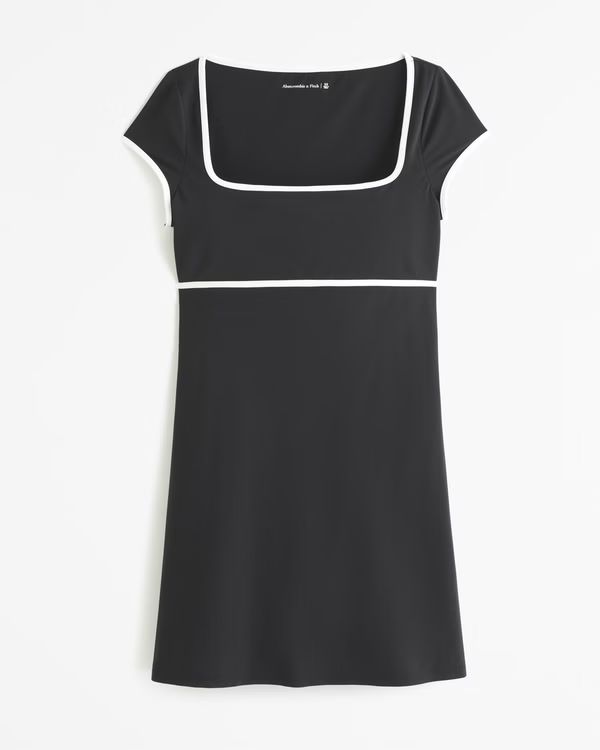Short-Sleeve Traveler Mini Dress | Abercrombie & Fitch (US)