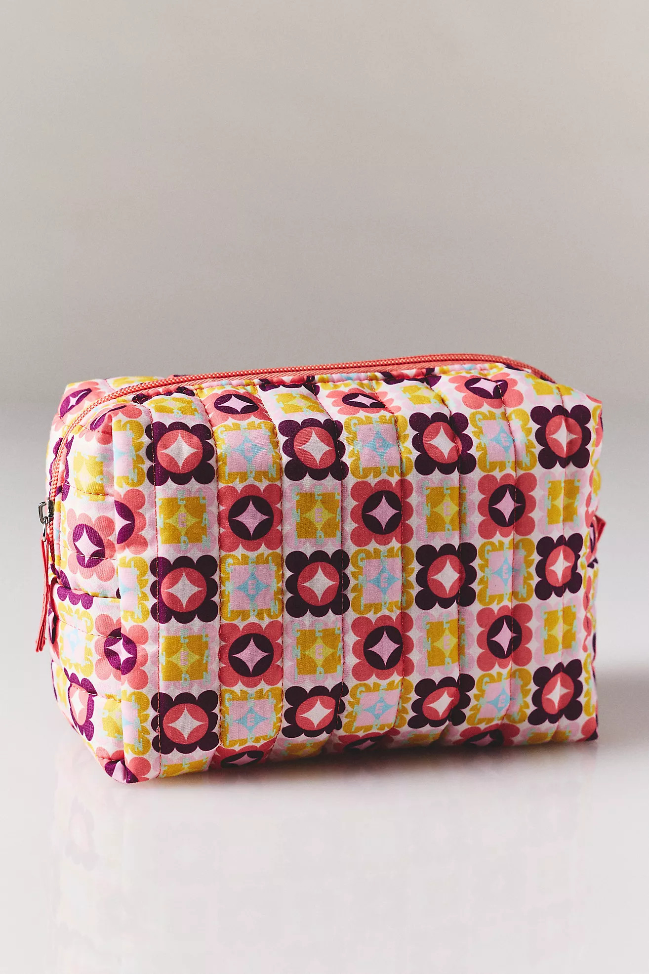 Celandine Printed Quilted Cosmetic Bag | Anthropologie (US)