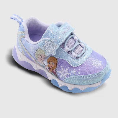 Toddler Disney Frozen Athletic Sneakers - Purple/Blue 12T | Target