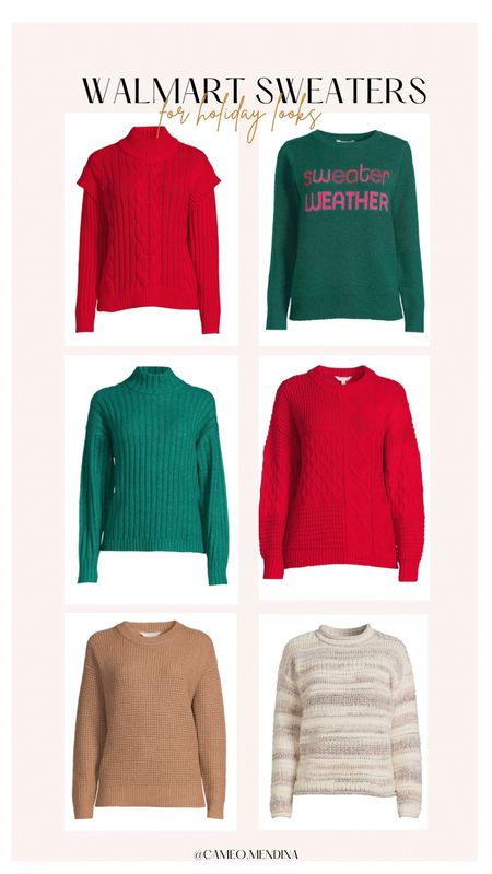 Walmart sweaters for Holiday looks, under $20 🎁

winter / holiday / sweaters / affordable 

#LTKSeasonal #LTKstyletip #LTKHoliday