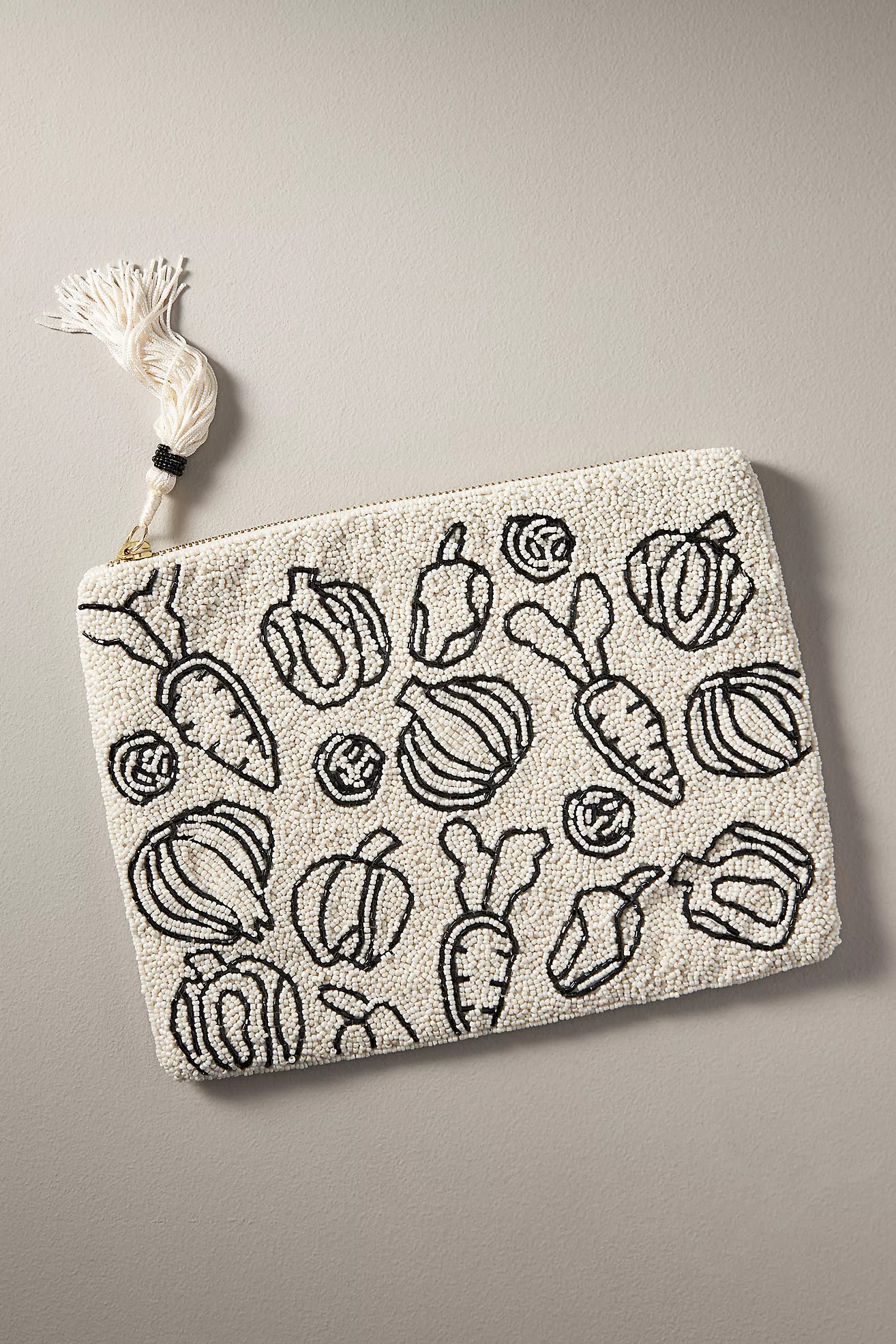 Beaded Flat Pouch: Farm Life Edition | Anthropologie (US)