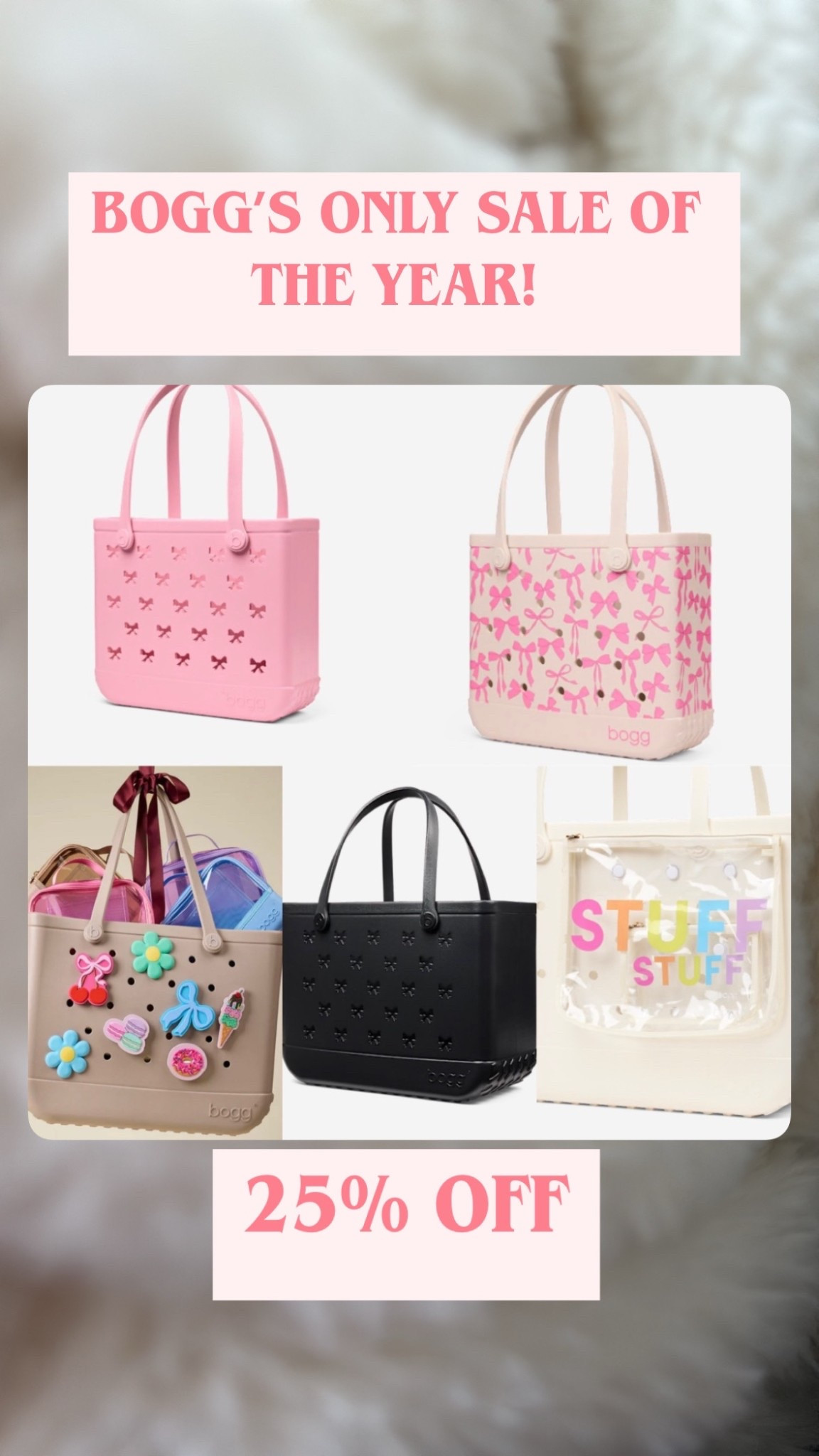 25% off Bogg bags! These are perfect for vacations, sporting events, going to the pool and so much more! Bogg bags make the perfect gift! 

Gift guide 
Bogg bag 

#LTKCyberWeek #LTKGiftGuide #LTKSaleAlert