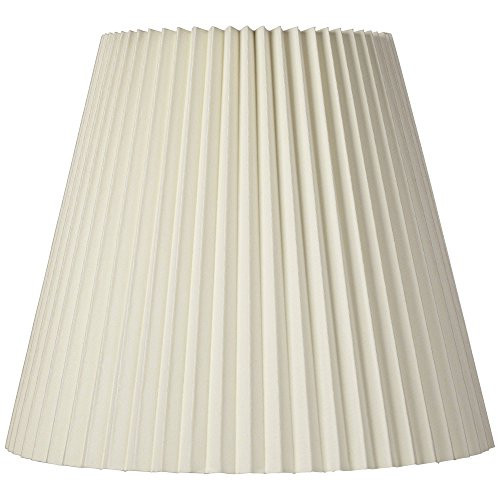 Ivory Pleated Large Lamp Shade 10" Top x 17" Bottom x 14.5" High x 14.75" Slant (Spider) Replacement | Amazon (US)