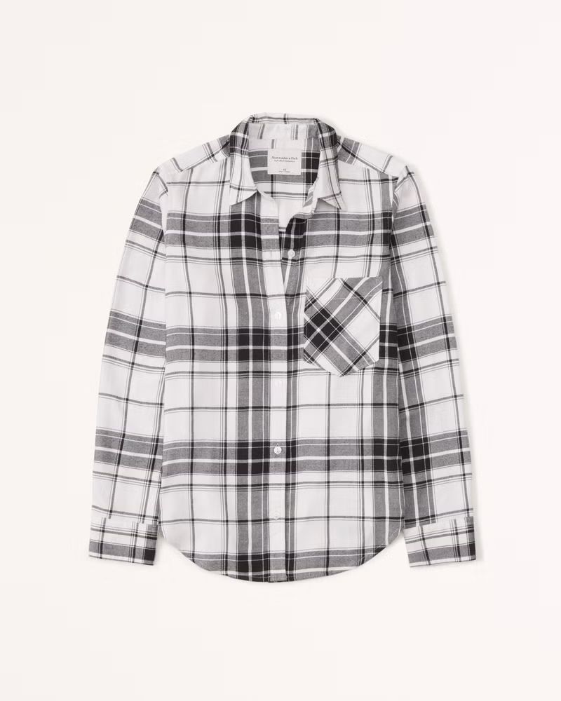 Women's Relaxed Flannel | Women's New Arrivals | Abercrombie.com | Abercrombie & Fitch (US)