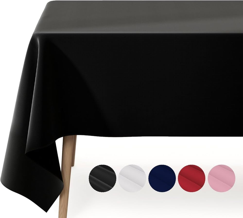 Pureegg Table Cloth - Polyester Table Cloth for Rectangle Table, 60''x84'' Tablecloth, Decorative... | Amazon (US)