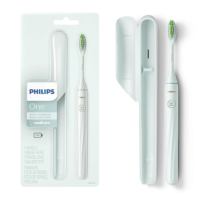 Philips One by Sonicare Battery Toothbrush, Mint Blue, HY1100/03 | Amazon (US)