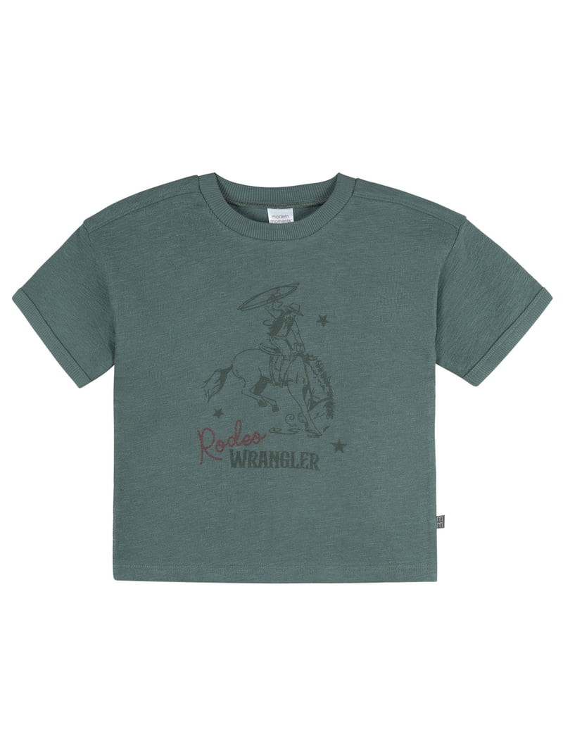 Modern Moments by Gerber Baby and Toddler Boy Organic Loose Fit Ringer Top, Sizes 0/3 Months - 5T | Walmart (US)