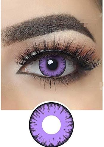 2pcs / Lentilles annuelle Halloween 1 paire de contact de la série Couleur vive cosplay de coule... | Amazon (FR)