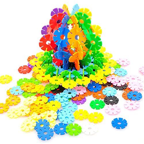 Rainbow Snow Flakes 300 Discs | STEM Educational Brain Building Toy | Interlocking Plastic Constr... | Walmart (US)