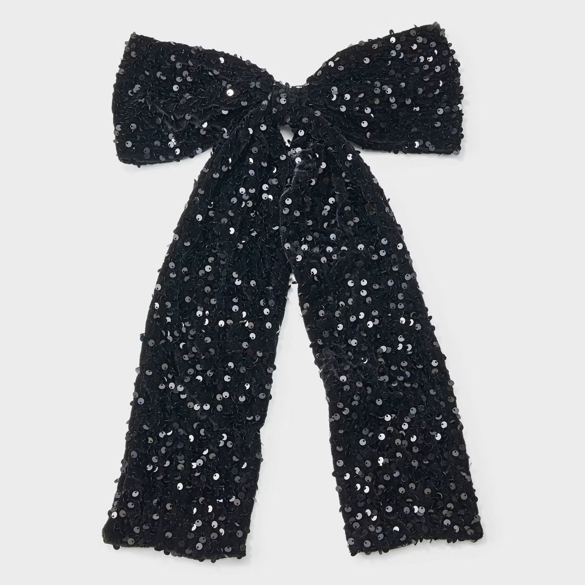 Large Sequin Hair Bow - A New Day™ Black | Target