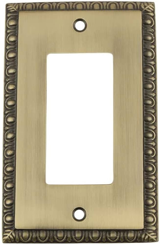 Nostalgic Warehouse Egg & Dart Deco Electrical Outlet Switch Plate Cover | Amazon (US)