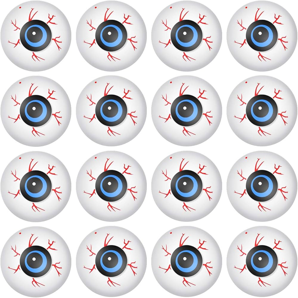 Boao 20 Pieces Halloween Eyeballs Plastic Scary Eyeballs Halloween Skeleton Eyeballs Horror Props... | Amazon (US)