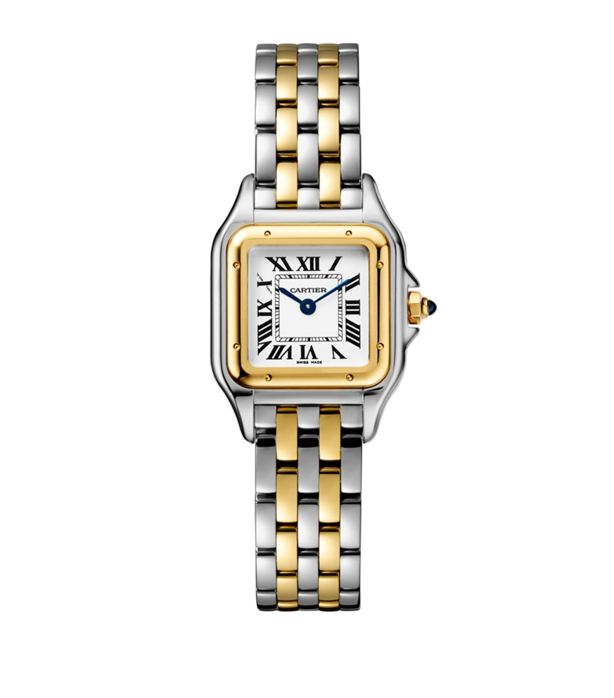 Small Yellow Gold and Steel Panthère de Cartier Watch 22mm | Harrods
