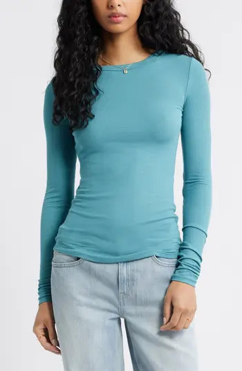 Ribbed Long Sleeve T-Shirt | Nordstrom