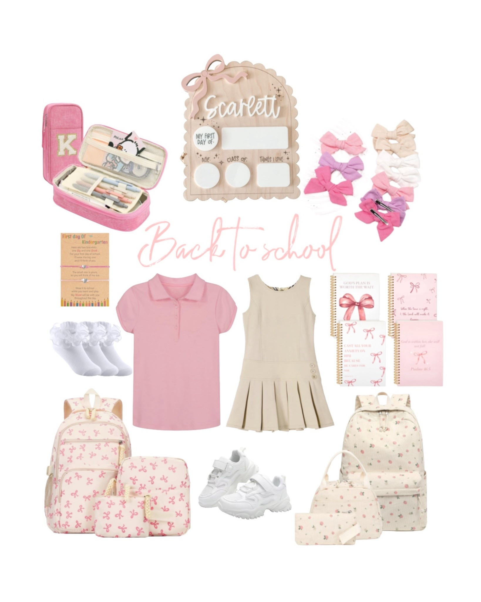 Kehlany is ready for her 1st day of school. 🥹🎀