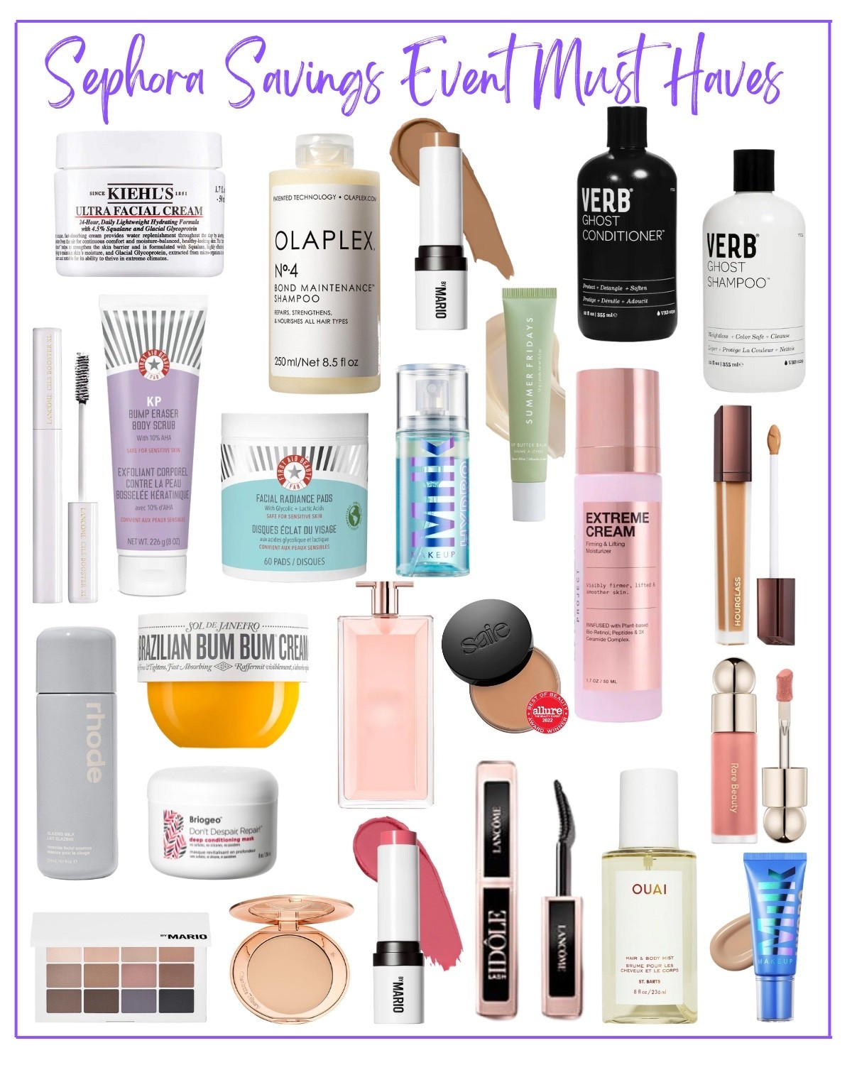 Sephora Savings Event Must Haves 

#LTKSaleAlert #LTKHoliday #LTKBeauty