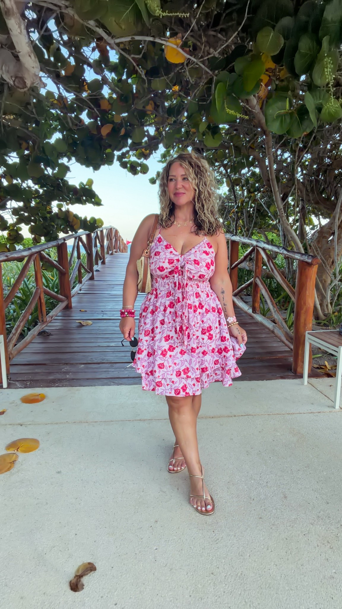 The best summer dress! I wear a large. These sandals are a must have and they go with everything  

#LTKPetite #LTKMidsize #LTKOver40