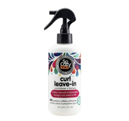 So Cozy Leave In Conditioner Spray (8 Fl Oz) Paraben-Free Detangler for Kids' Curly Hair, Deep Conditioner & Tangle-Free Curls, Gentle & Nourishing with Keratin, Vitamin B5, Olive Oil & Jojoba Oil | Amazon (US)