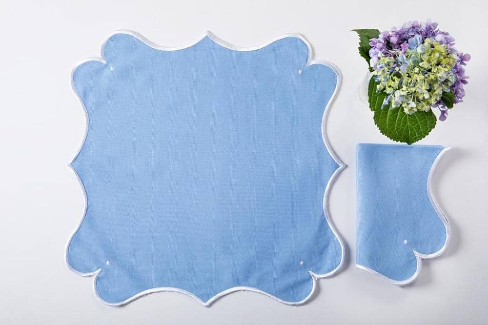 Villa Positano Cloth Napkins, 15 x 15 Inch Washable,100% Cotton Soft Table Napkin - Comfortable and  | Amazon (US)