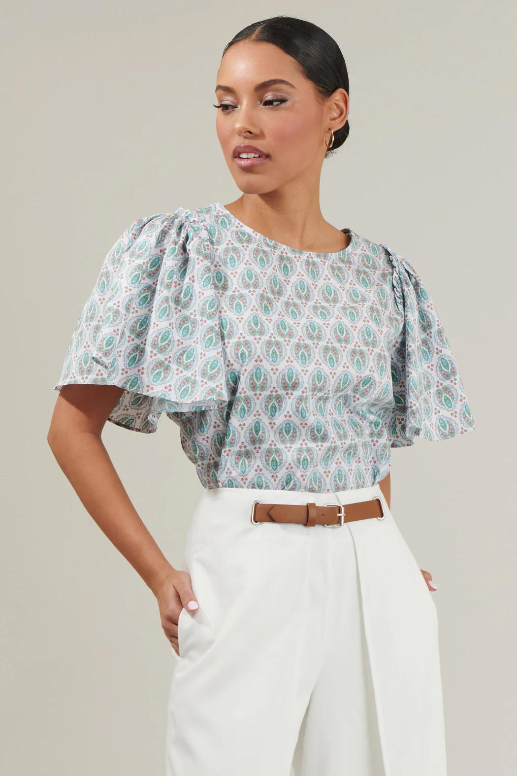 Pilar Tune Puff Sleeve Top | Sugarlips