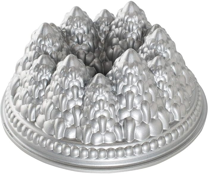 Nordic Ware Pine Forest Bundt, Sparkling Silver, 9 Cup | Amazon (US)