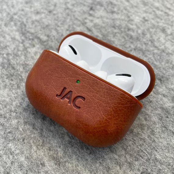 Personalised AirPod PRO Case, Protective PU Leather Case Cover, Handmade AirPods Pro Case, Custom... | Etsy (US)