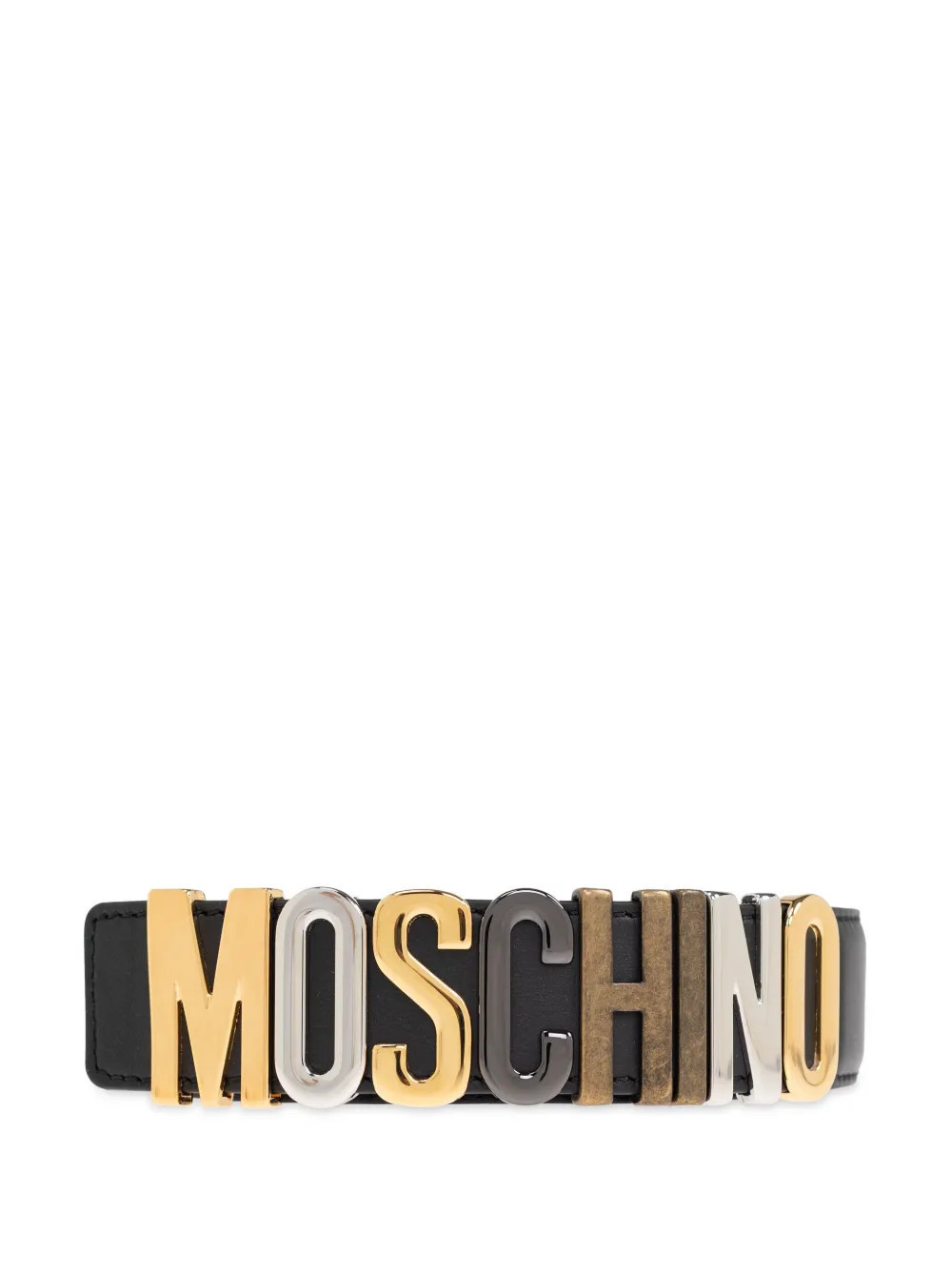 Moschino logo-detail belt - Black | Farfetch Global