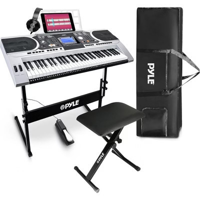 Karaoke Keyboard for Singing with 61 Keys, Waterproof Case, Stand, Pedal, and Headset | Target