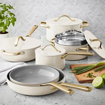 Member's Mark 11-Piece Modern Ceramic Cookware Set, Assorted Colors | Sam's Club