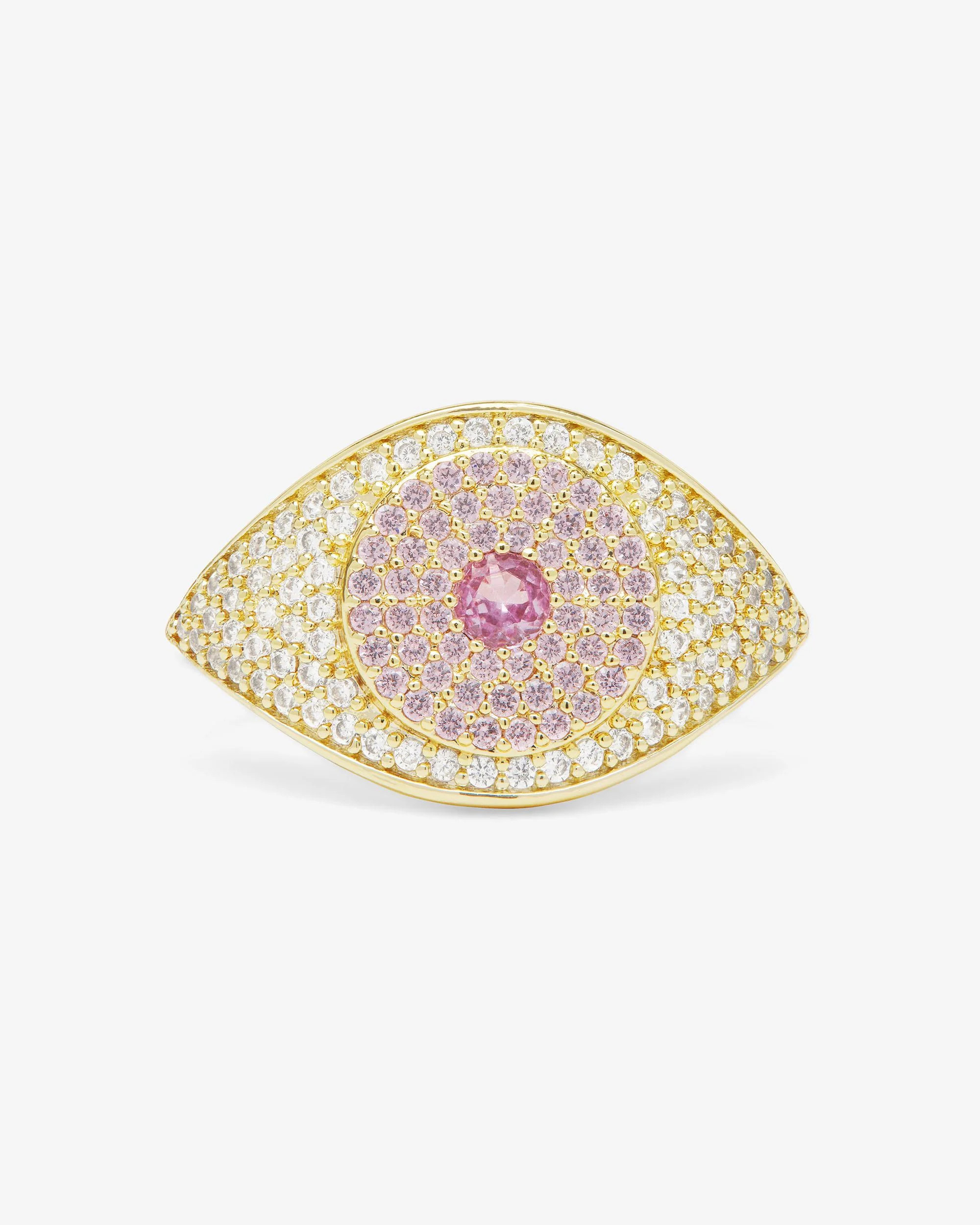 Rose Evil Eye Ring - Gold|Pink Sapphire | Melinda Maria Jewelry