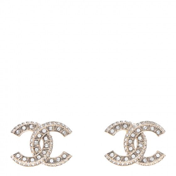CHANEL

Crystal Timeless CC Earrings Light Gold | Fashionphile