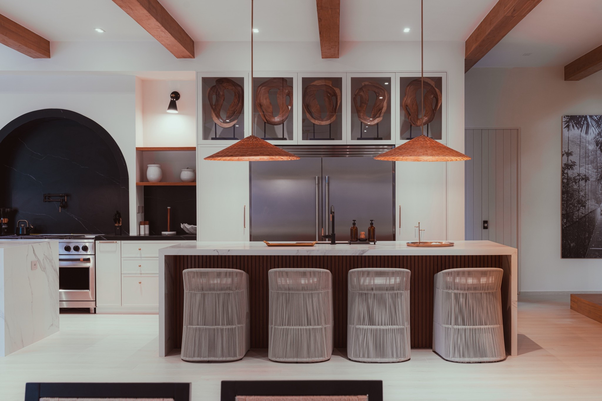 So many beautiful shots of this dreamy kitchen at Villa Nya ✨ And yes—it’s shoppable! These light pendants are a Home Depot find, proof you don’t always have to splurge to get the look. 🌊 

#LTKFamily #LTKFallSale #LTKHome