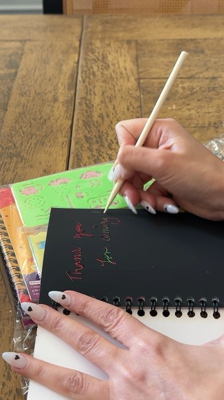 Here’s a closer look at the rainbow scratch notebook I found on Amazon! It was a great addition to the party favors I made for my son’s party :) 

#LTKKids #LTKVideo #LTKFindsUnder50