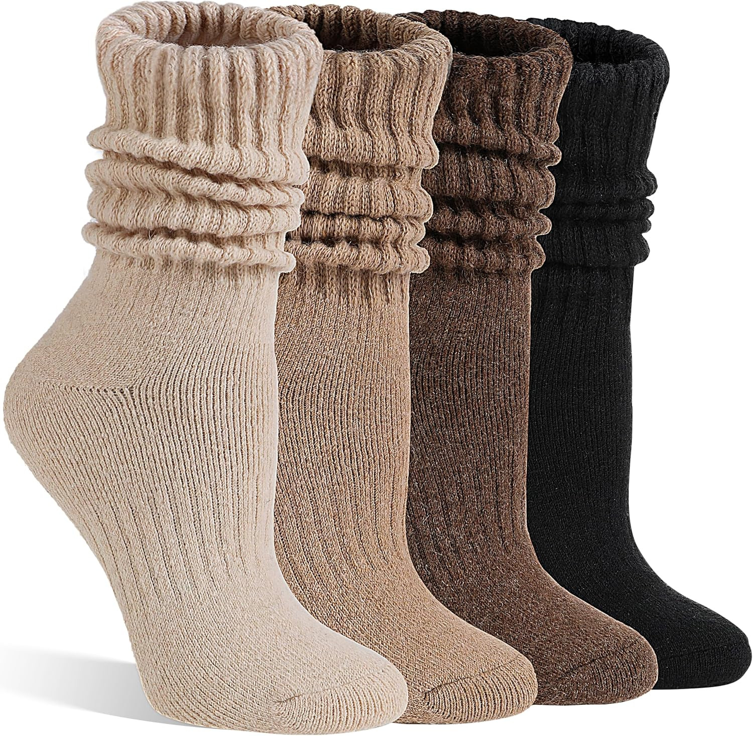 Womens Merino Wool Slouchy Thermal Boot Socks | Amazon (US)