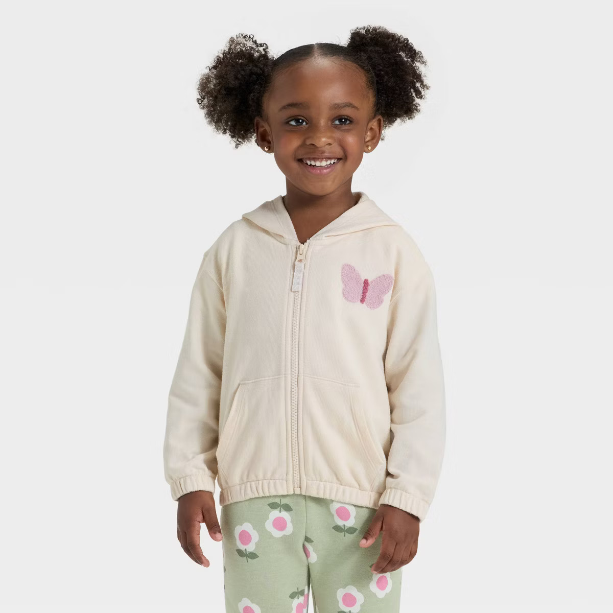Toddler Girls' Zip-Up French Terry Hoodie - Cat & Jack™ | Target