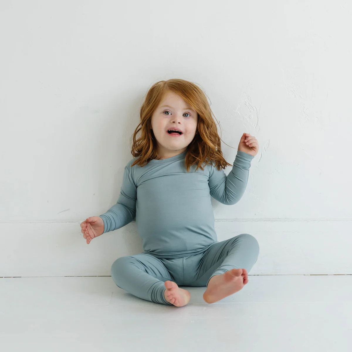 Stormy Two-Piece Bamboo Viscose Pajama Set | Little Sleepies