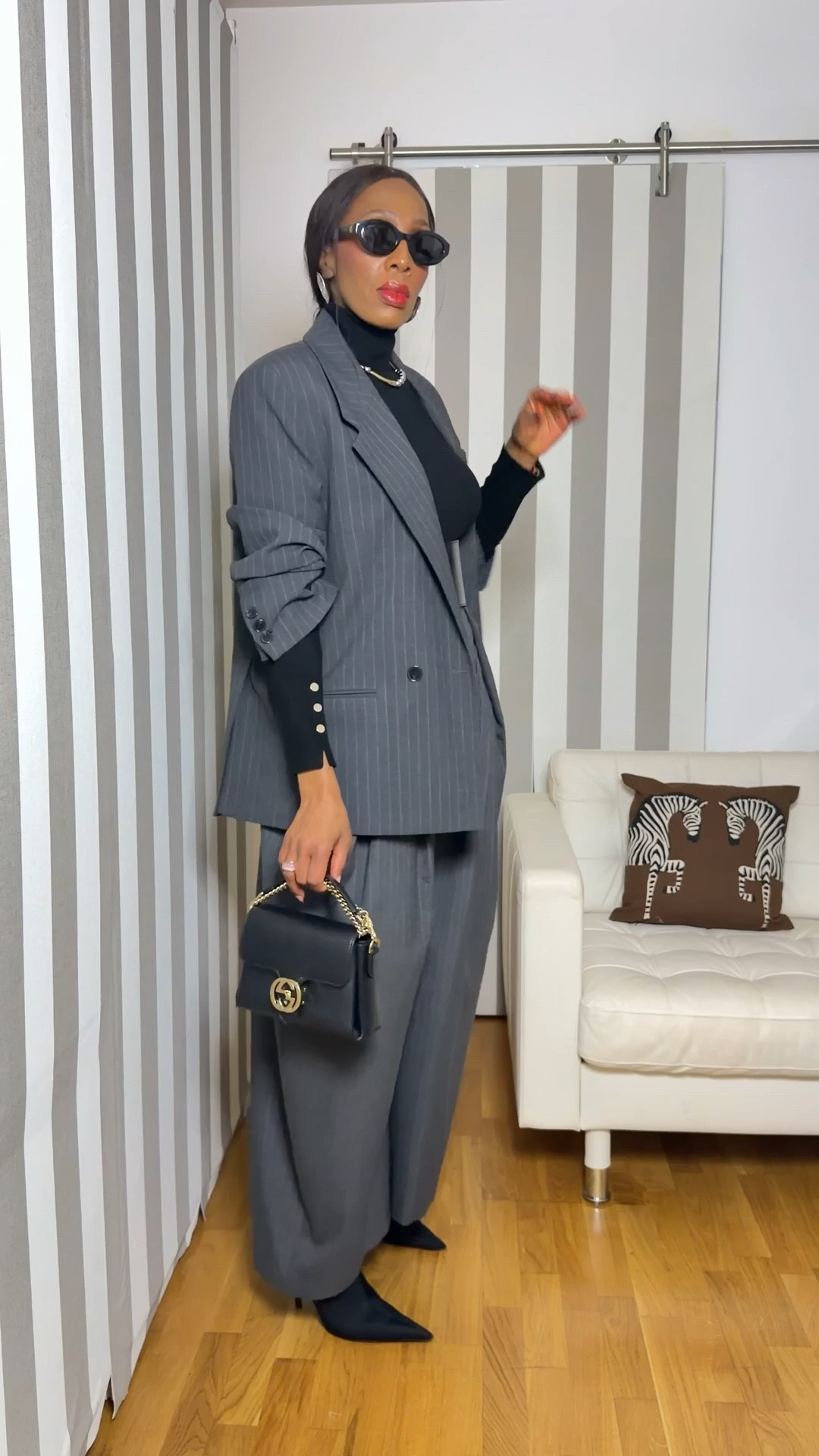 Styling grey trousers. The blazer is a bonus

#LTKdayinmylife #LTKWorkwear #LTKOver40