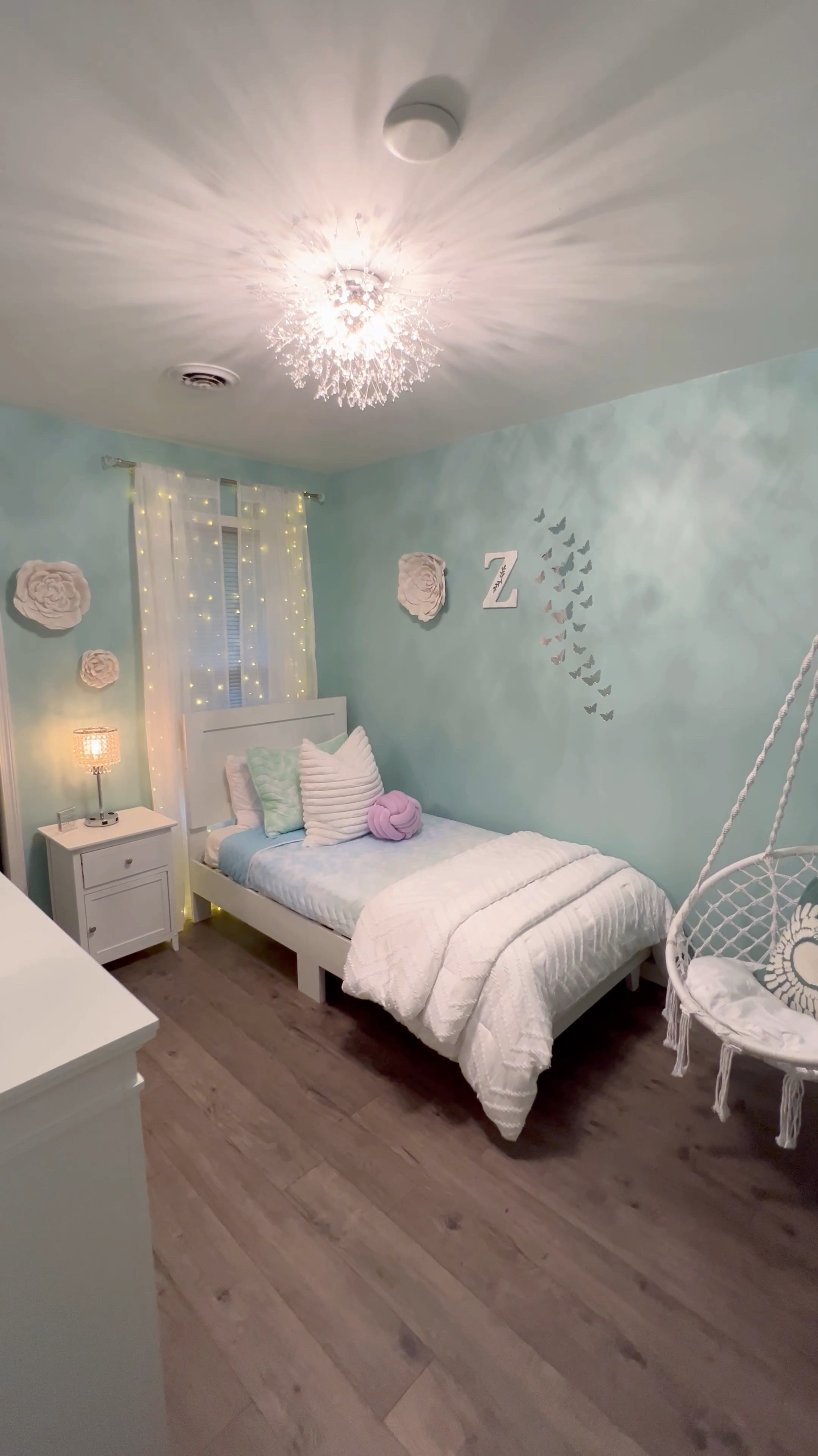 Approved Teen & Tween home decor that my girls are loving! If you are looking to surprise your kiddos with a bedroom makeover on a budget for the holidays here are a few affordable items to get you started! Decor for kids | chandelier | small closet storage system | hammock swing chair | string lights | storage bins | peel & stick wall paper | vanity with lights | gifts for teens | gift ideas for kids 

#LTKGiftGuide #LTKSaleAlert #LTKKids