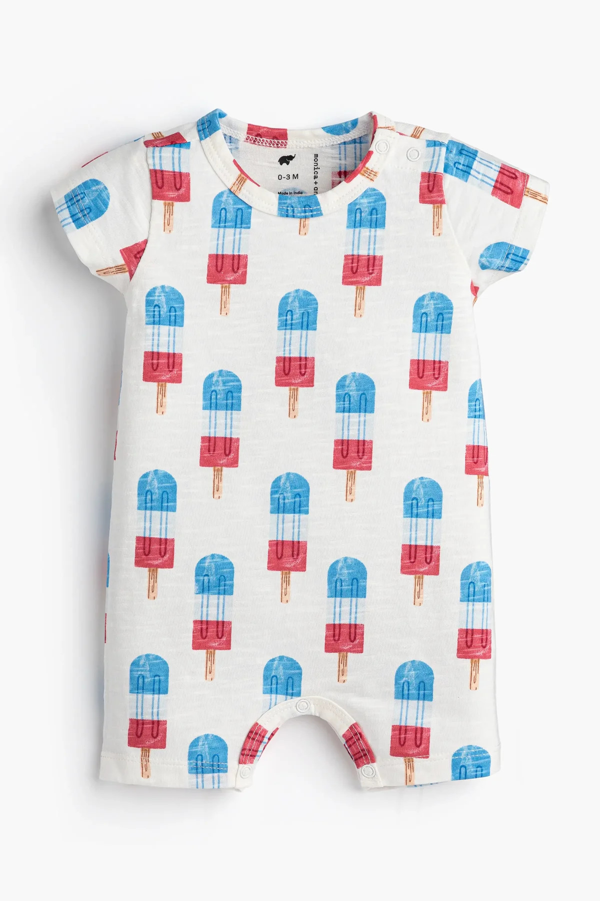 Slub Shorty Romper - Organic Baby Clothes - Monica + Andy | Monica + Andy