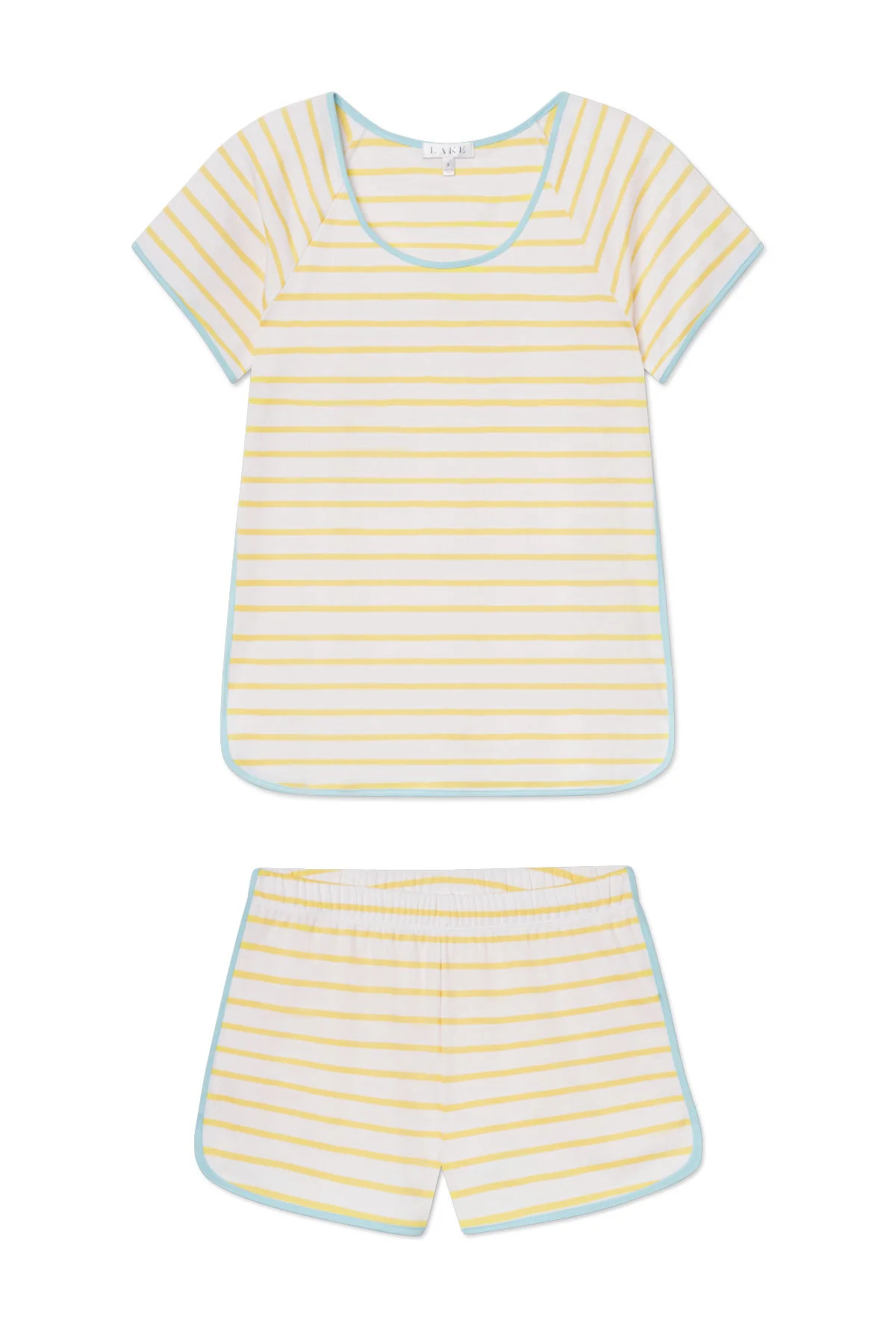 Pima Shorts Set in Gelato Boating Stripe | Lake Pajamas