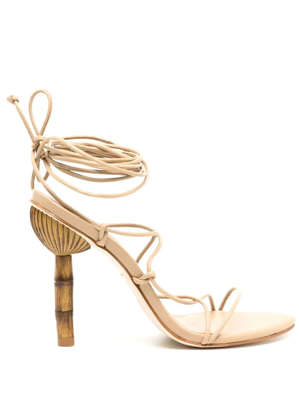 Soleil 101mm lace-up sandals | Farfetch Global