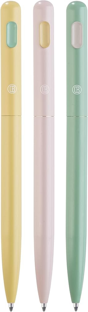 DIVERSEBEE Black Ink Ballpoint Pens, 3 Pack Retractable No Bleed Bible Pens, Aesthetic Pens, Cute... | Amazon (US)