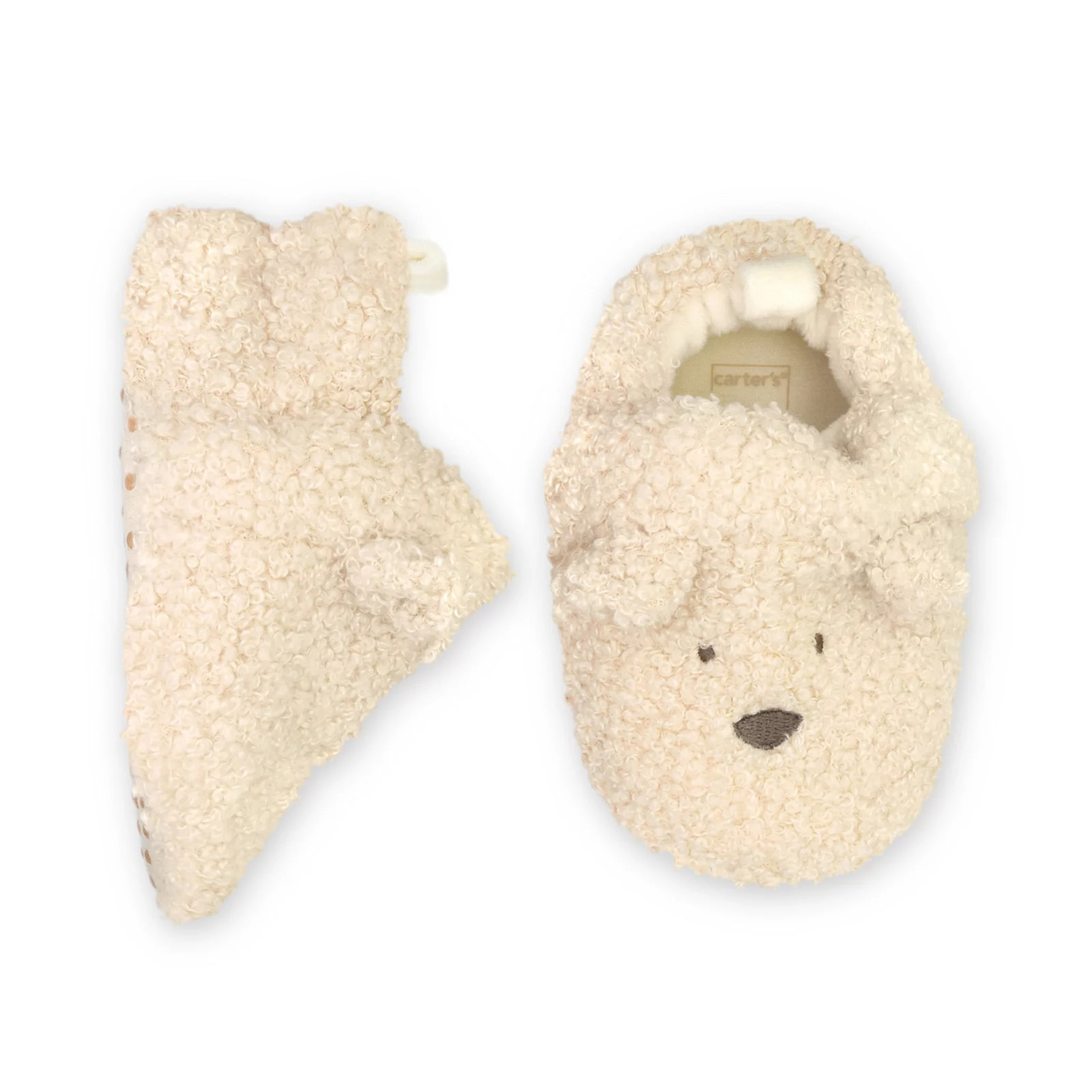 Carter's Baby Teddy Bear Faux Fur Slipper Socks, Kids Unisex, Size: 0-6 Months, Brown | Kohl's