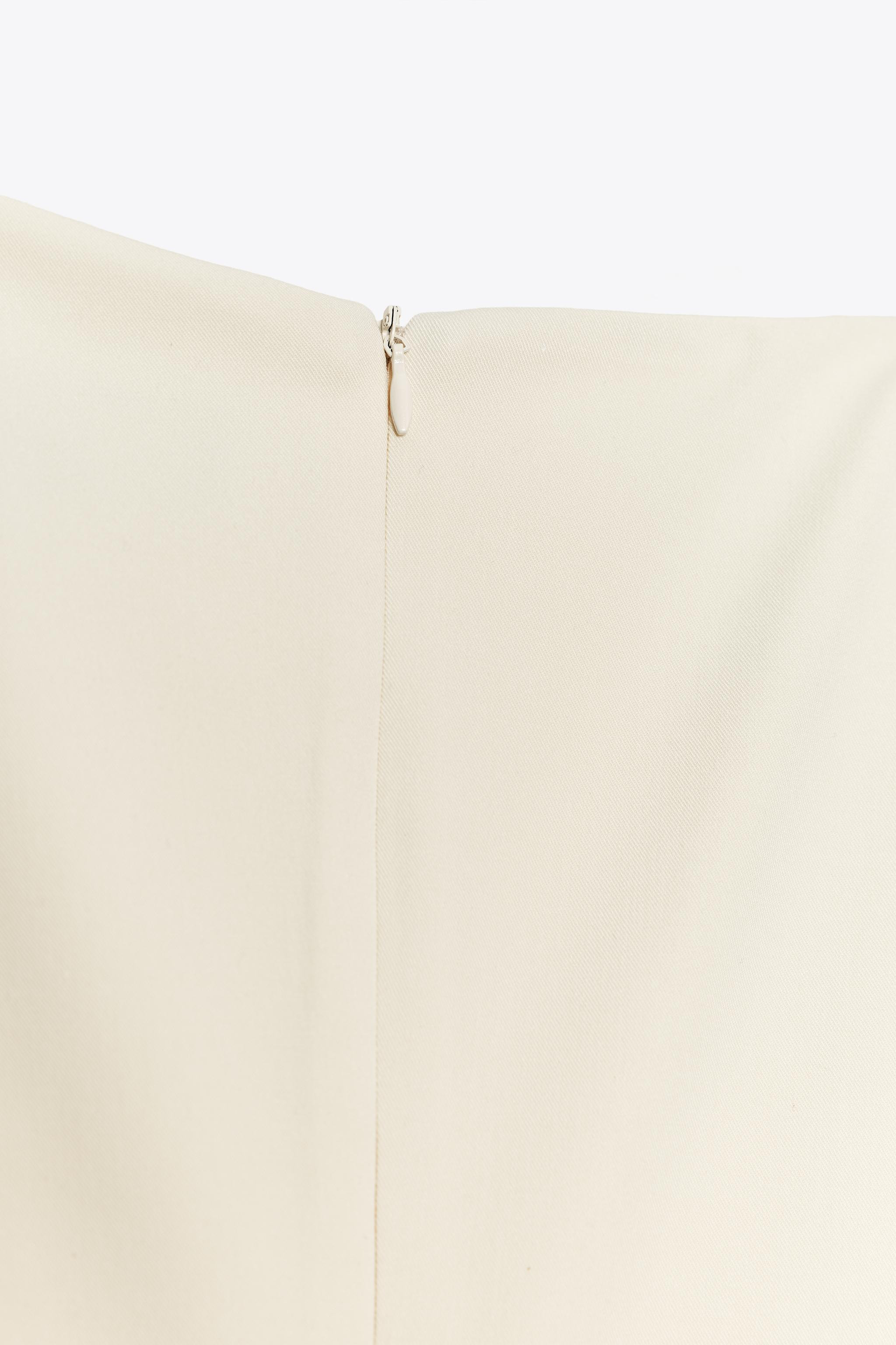 DRAPED FABRIC MINI DRESS | Zara US